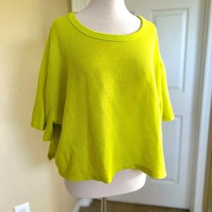 Zella 3X Lime green neon crop top